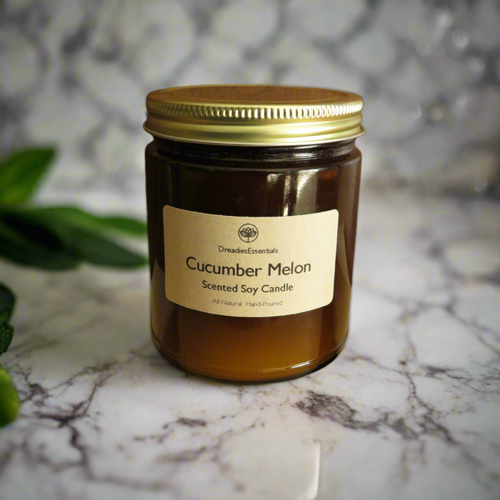 Cucumber Melon Scented Soy Candle