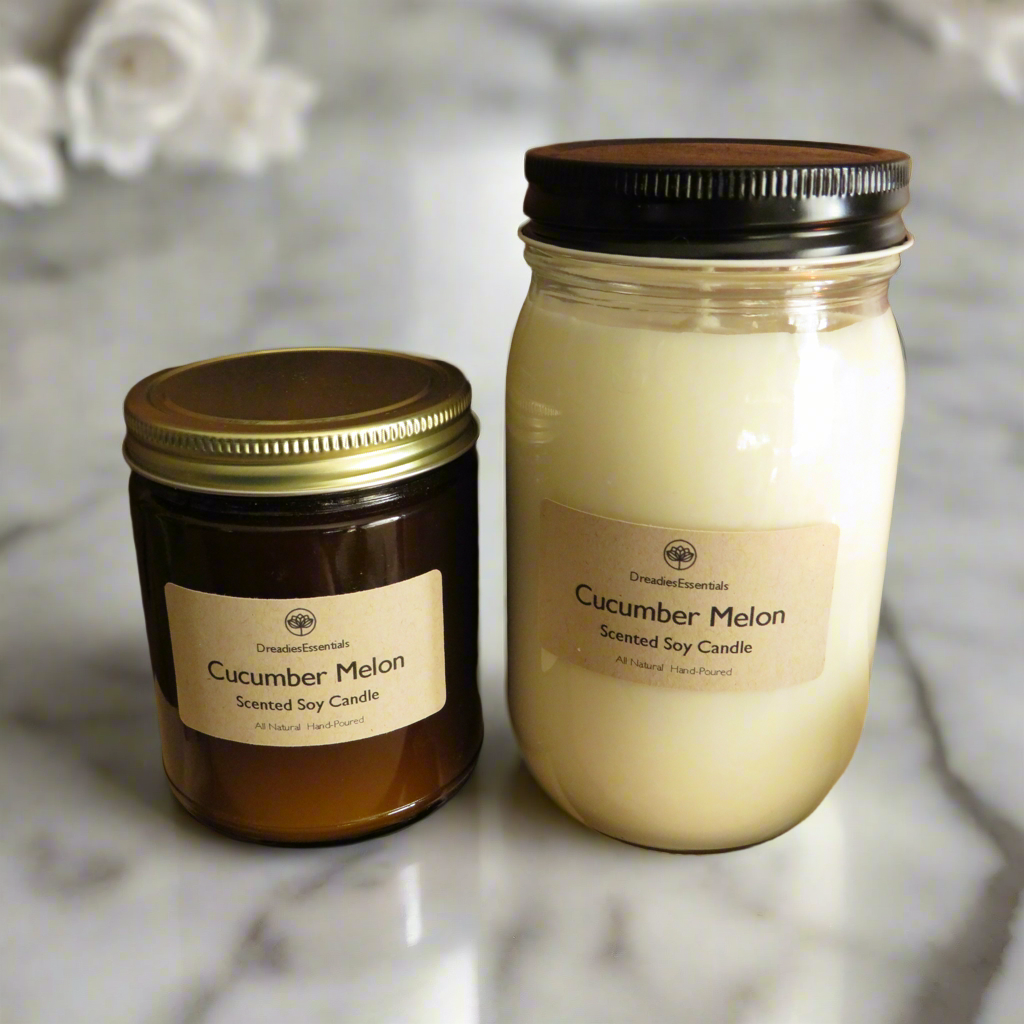 Cucumber Melon Scented Soy Candle