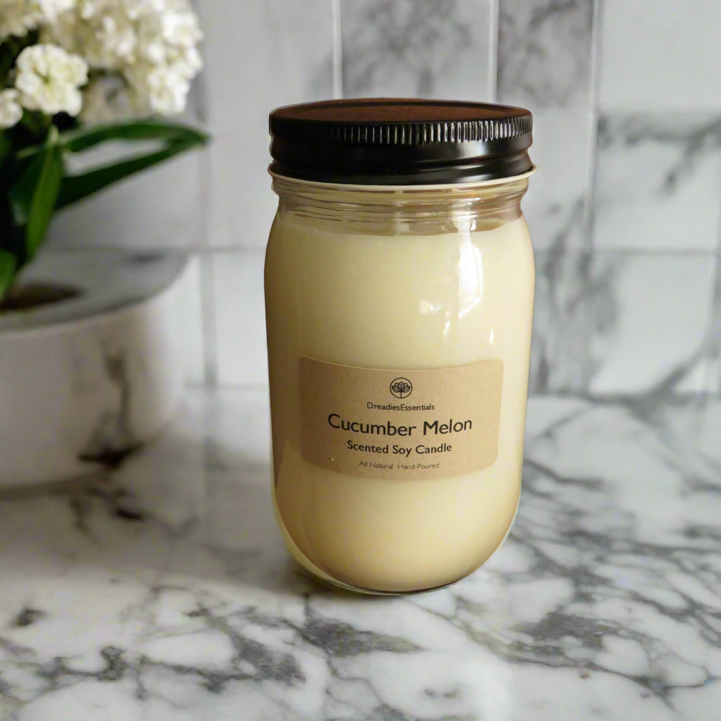 Cucumber Melon Scented Soy Candle