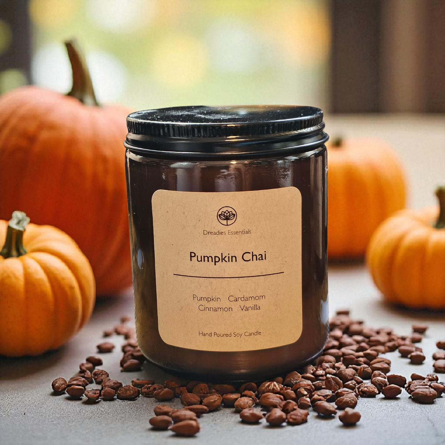 Pumkpin Chai Scented Soy Candle