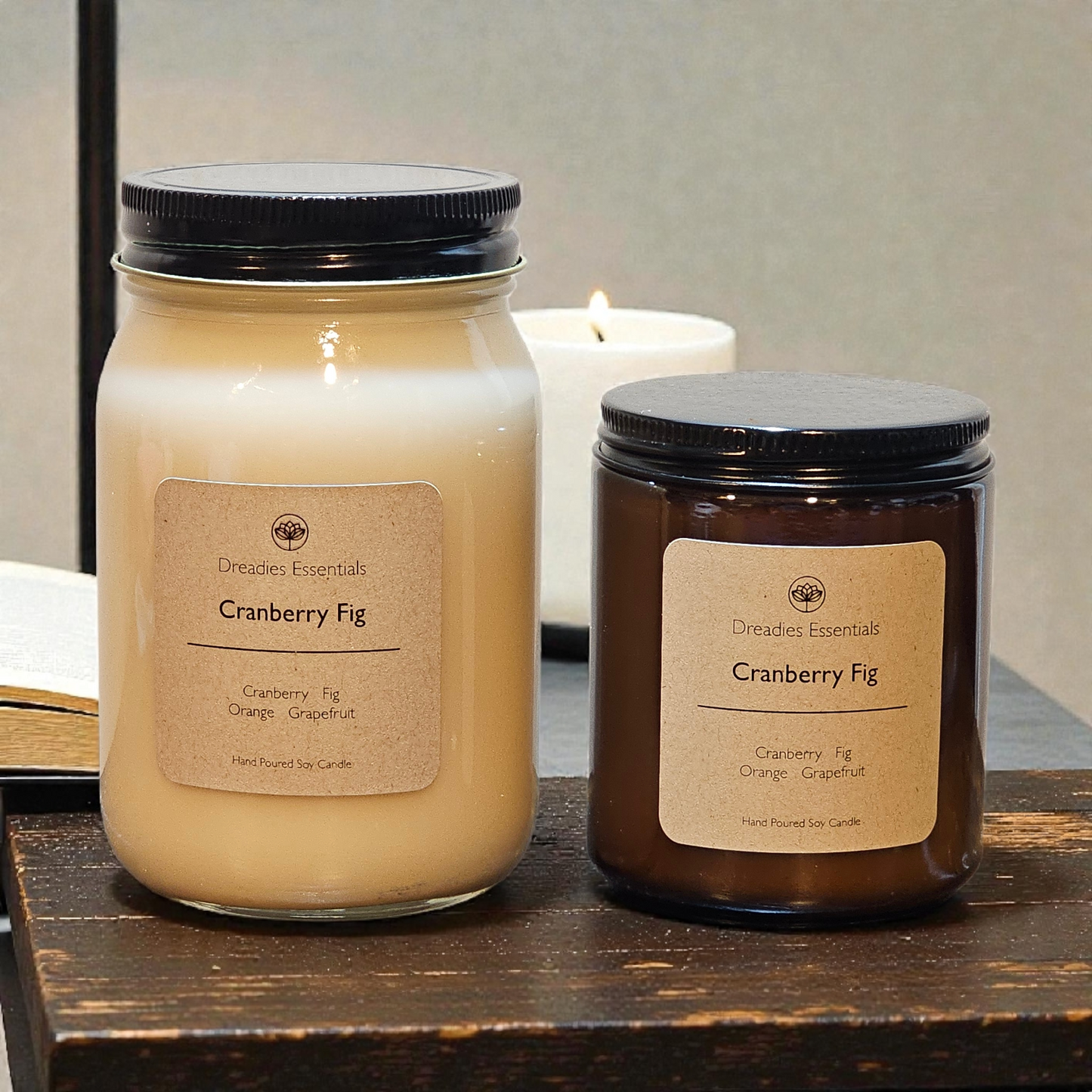 Cranberry Fig Scented Soy Candle