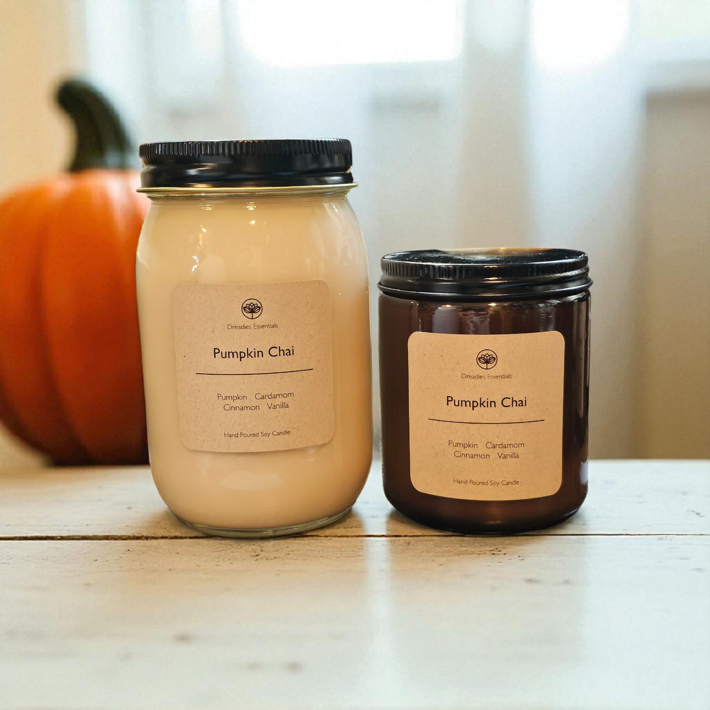 Pumkpin Chai Scented Soy Candle