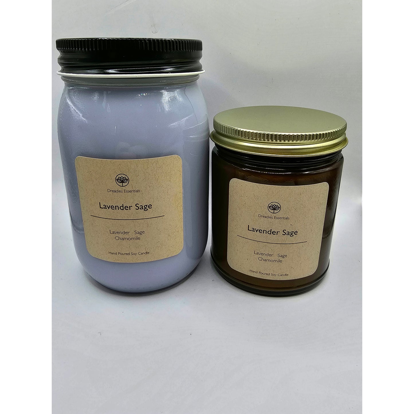 Lavender Sage Scented Soy Candle
