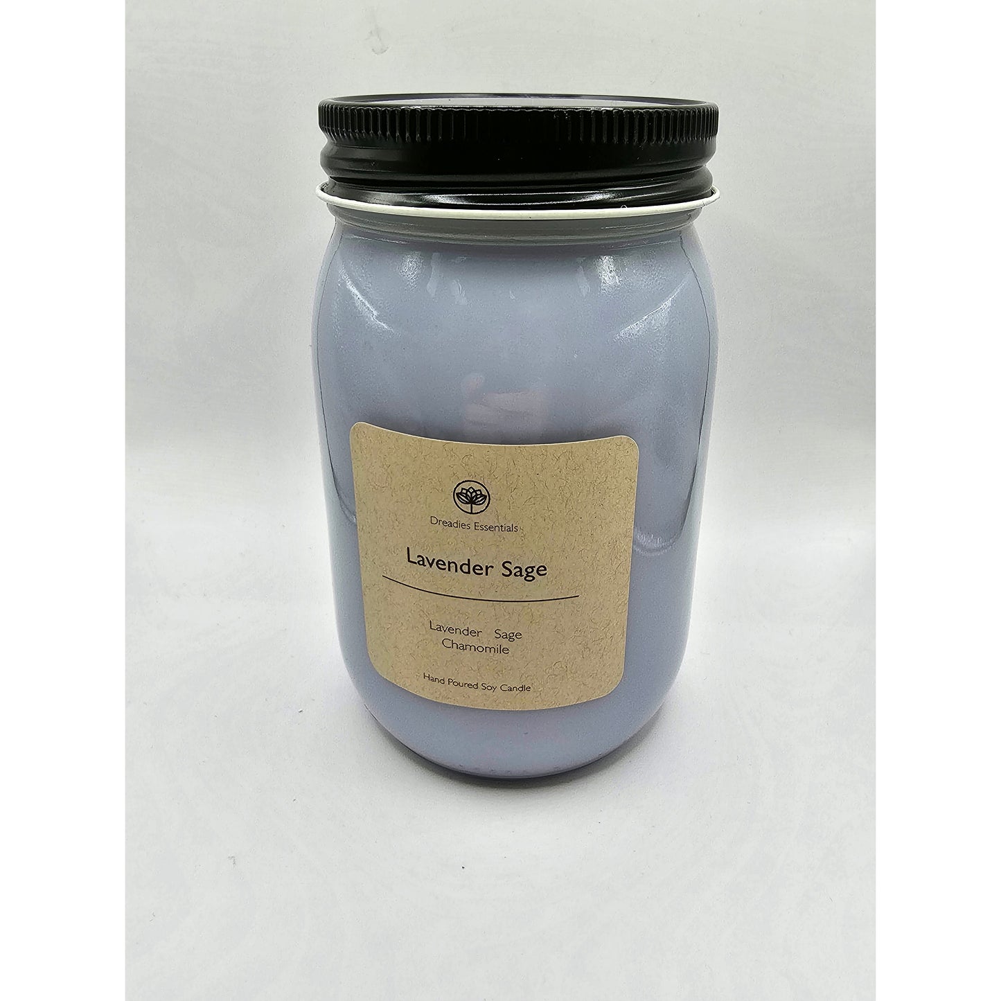 Lavender Sage Scented Soy Candle