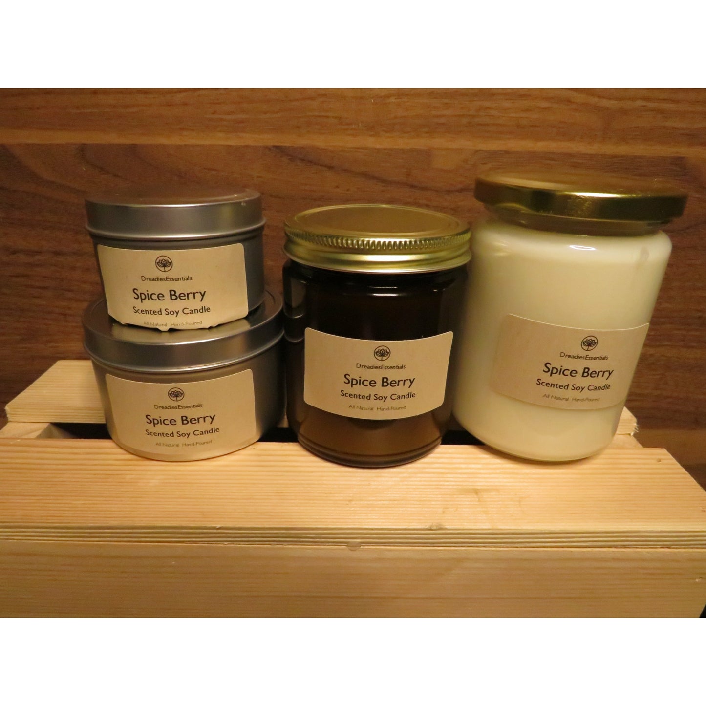 Spice Berry Scented Soy Candle