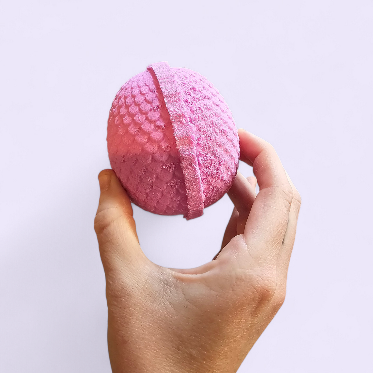 Dragon Egg Bath Bomb with flexi dragon