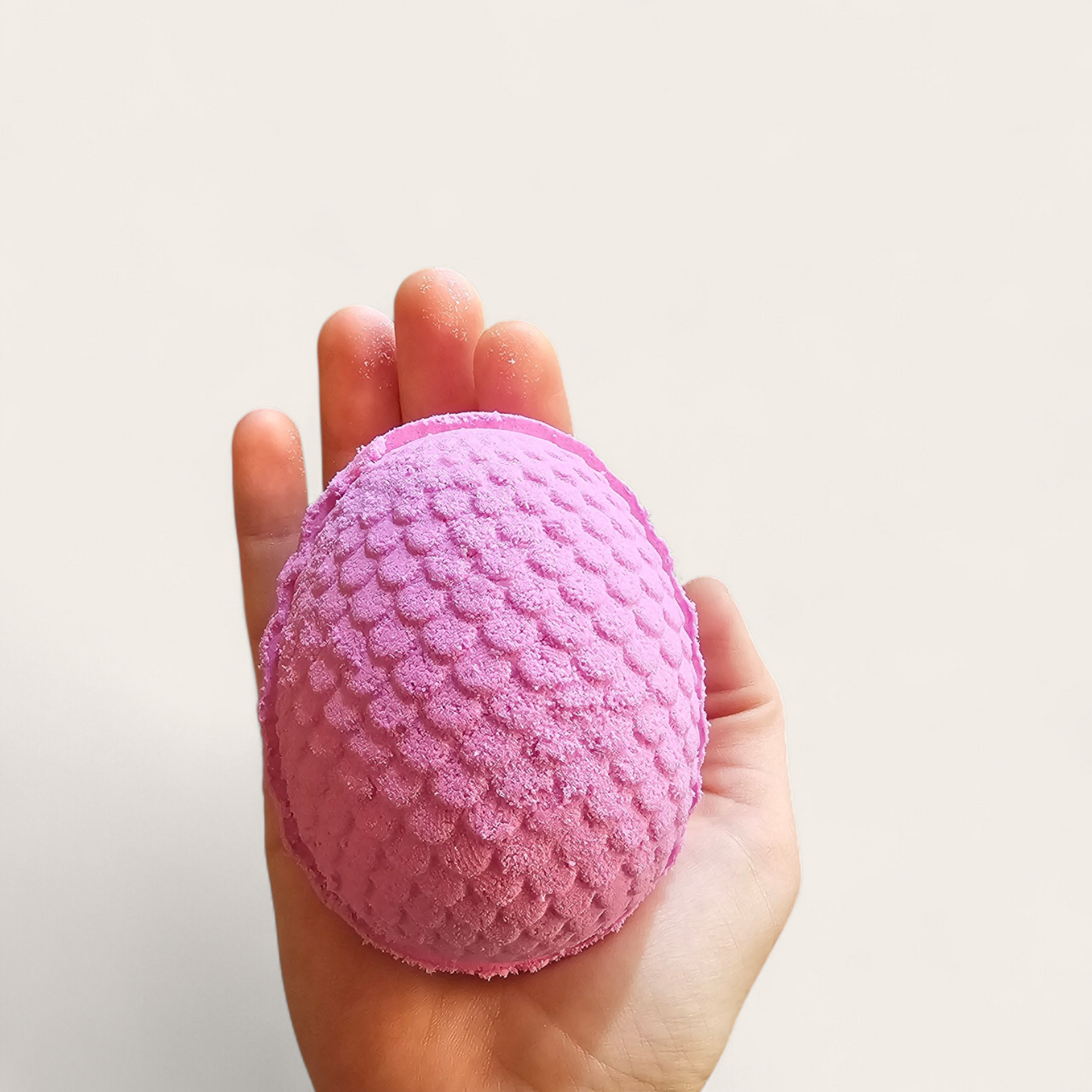 Dragon Egg Bath Bomb with flexi dragon