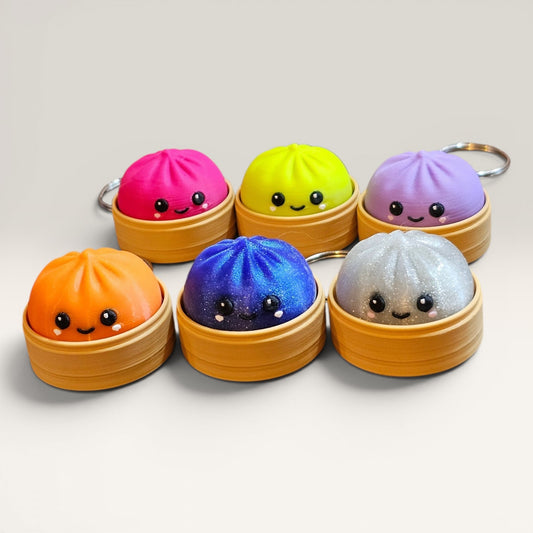 Mini Dumpling Keychain Clicker
