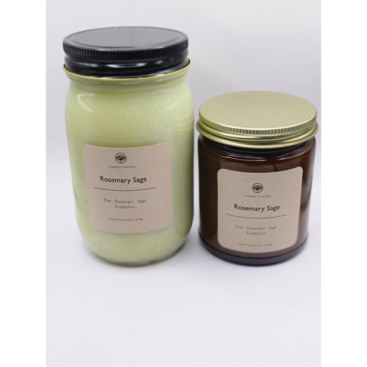 Rosemary Sage Scented Soy Candle