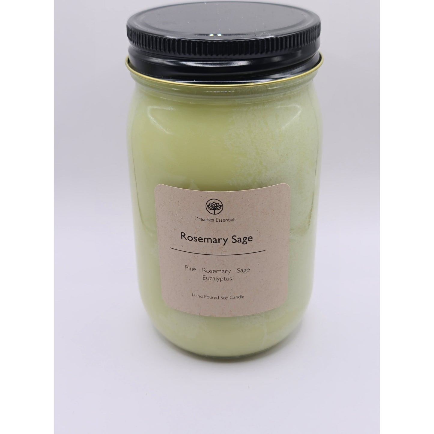 Rosemary Sage Scented Soy Candle