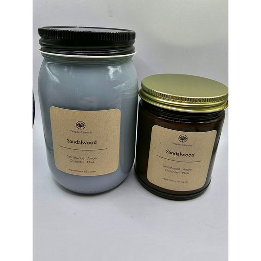 Sandalwood Scented Soy Candle