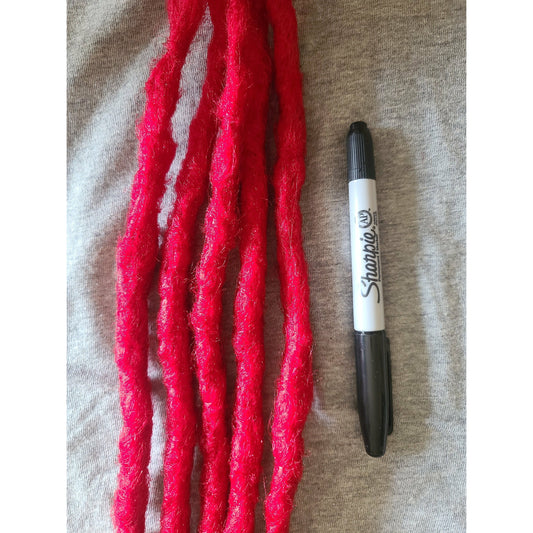 SE Synthetic Dreadlock Extensions - bright red